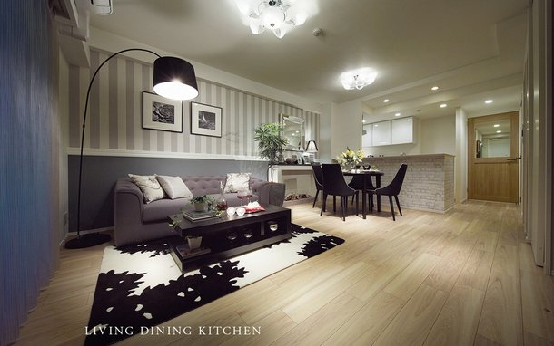 LIVING DINING KITCHEN