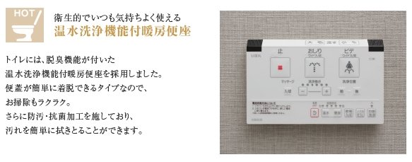 温水洗浄機能付暖房便座