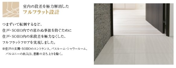 フルフラット設計