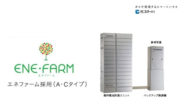 ENE・FARM エネファーム採用(A・Cタイプ)