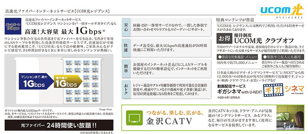 さらなる将来を見据えて、高速光ファイバーインターネット環境を整備。