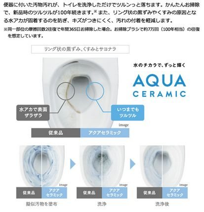 最新技術で毎日のお掃除をラクに「アクアセラミック」
