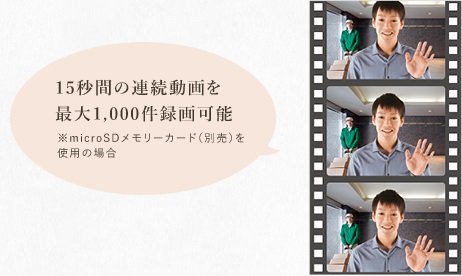 来訪者を動画で録画
