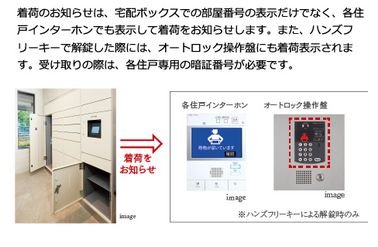 着荷をお知らせする宅配ボックス