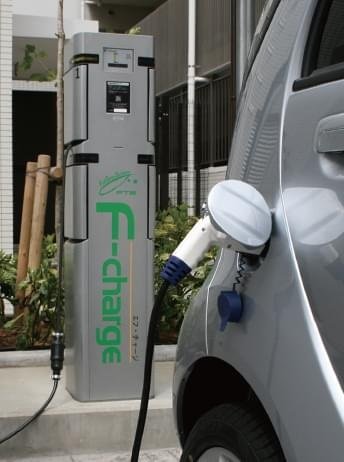 マンションで電気自動車・プラグインハイブリッド車の充電が可能。