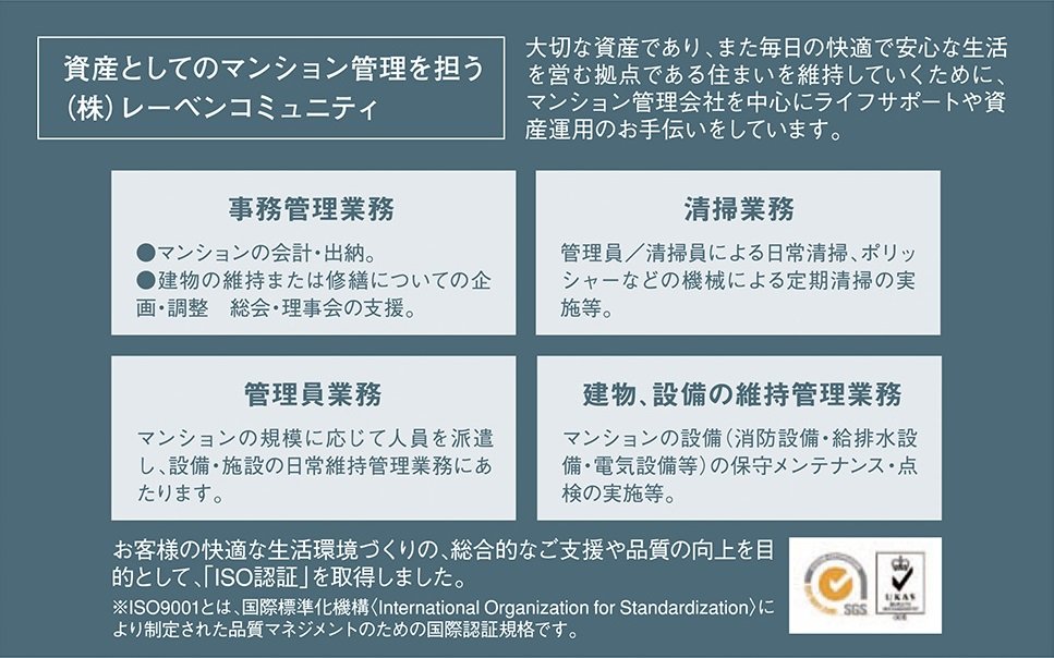 資産としてのマンション管理を担う株式会社レーベンコミュニティ