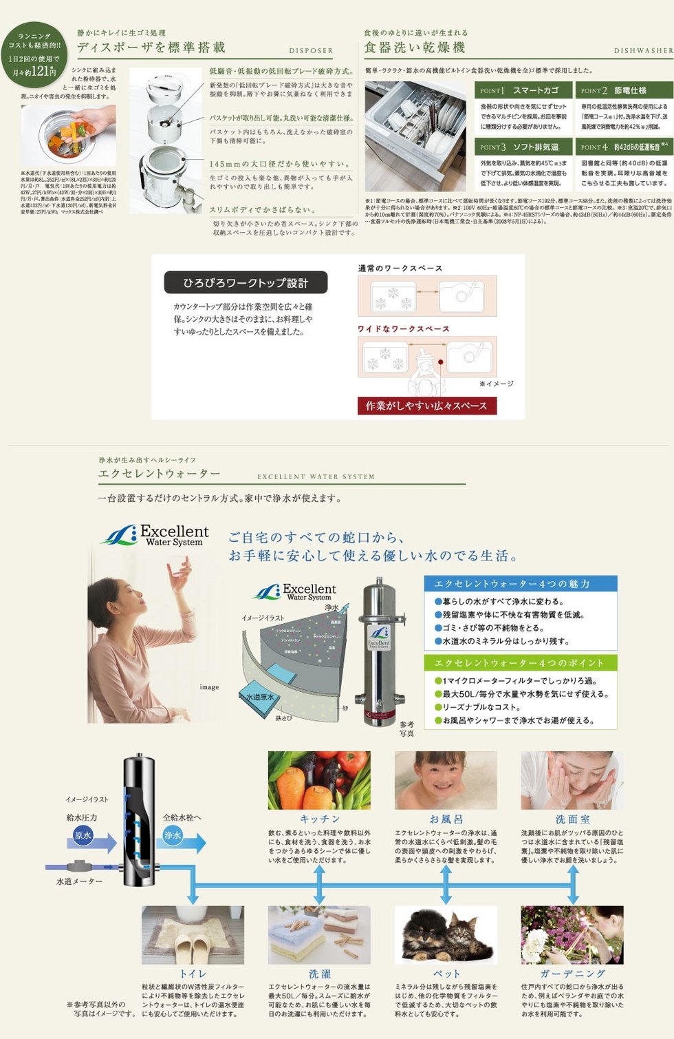 暮らしをよりいっそう上質に彩る、多彩な先進設備を搭載