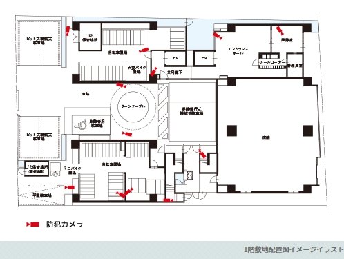暮らしを見守る防犯カメラ(12台設置)