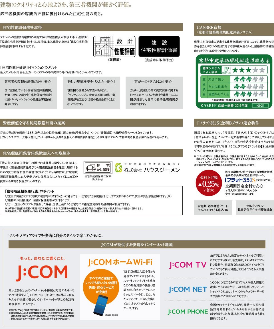 資産性、快適性を高めた価値ある住宅性能。