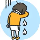 泣いている女性の画像