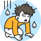 泣いている男性の画像