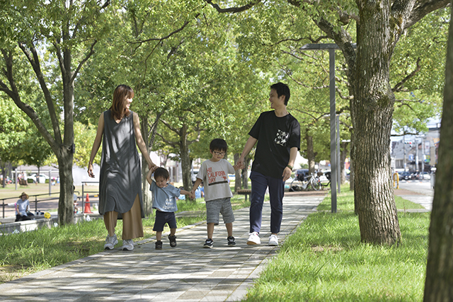 街中に川や緑があふれる、宝塚市。