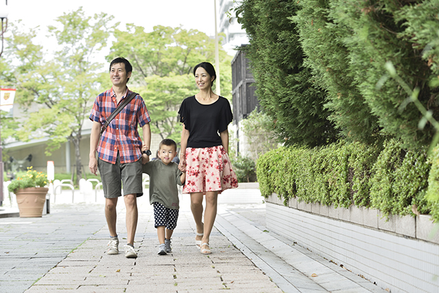 街中にも緑があふれる神戸市東灘区。