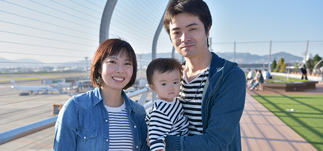 豊中市T様ファミリー ご夫婦と10ヶ月になるお子様の3人家族。仕事と子育てを両立するため、奥様のご両親の暮らす豊中市へ。