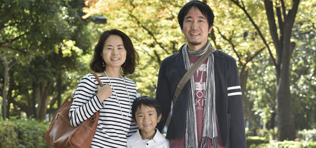 茨木市T様ファミリー 結婚を機に7年前、ご夫婦で茨木市へ。ご夫婦と7歳の息子さんの3人家族。