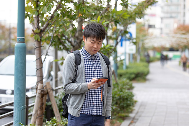 休日は、足を延ばして街歩きを楽しむことも。