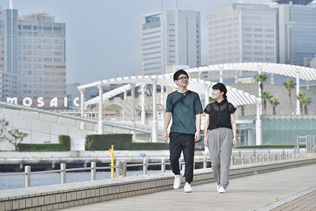 港町・神戸の海沿いのエリアは、N様ご夫婦のお気に入りの場所。