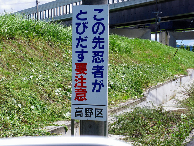 「このさき忍者がとびだす」...甲賀市にある謎看板の真意を、市役所に聞いてみた