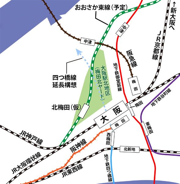 ただでさえ迷宮の大阪／梅田エリアが新駅誕生でさらにカオスなことに