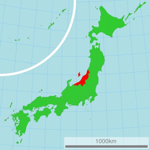 新潟県の「長さ」を一目で認識できる画像が話題に