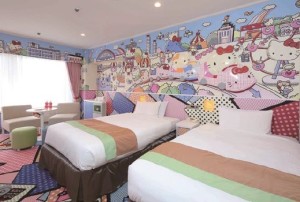 キティと一緒に宿泊できる！！  京王プラザ「ハローキティルーム」開設