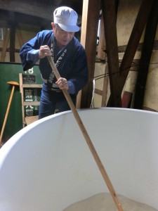 蔵元は元首相の生家　 「私の日本酒」造り体験