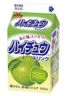 ハイチュウ“グリーンアップル”のドリンクが出た〜！ 　期間限定で森永乳業が発売