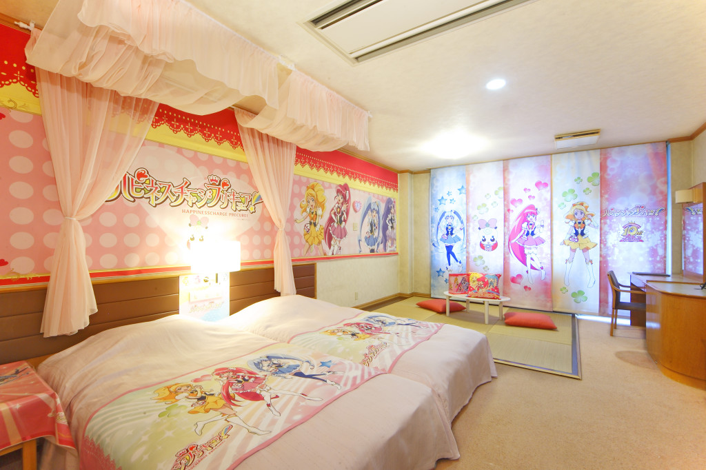 プリキュアづくしの部屋！ 　池の平ホテルに「GO！プリンセスプリキュア」登場