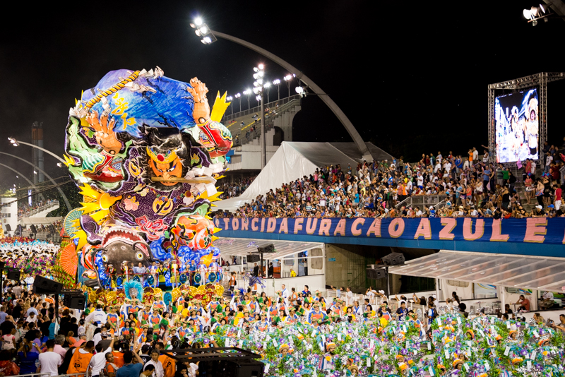 ねぷた、ブラジルで大反響 サンバカーニバルに出場！