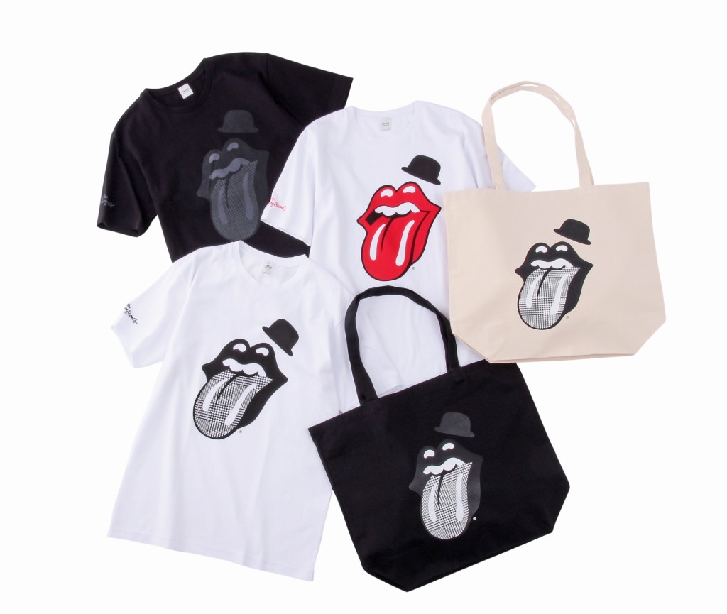 「THE ROLLING STONES」のTシャツ 　“リップス＆タン”が入ったタケオキクチとのコラボ