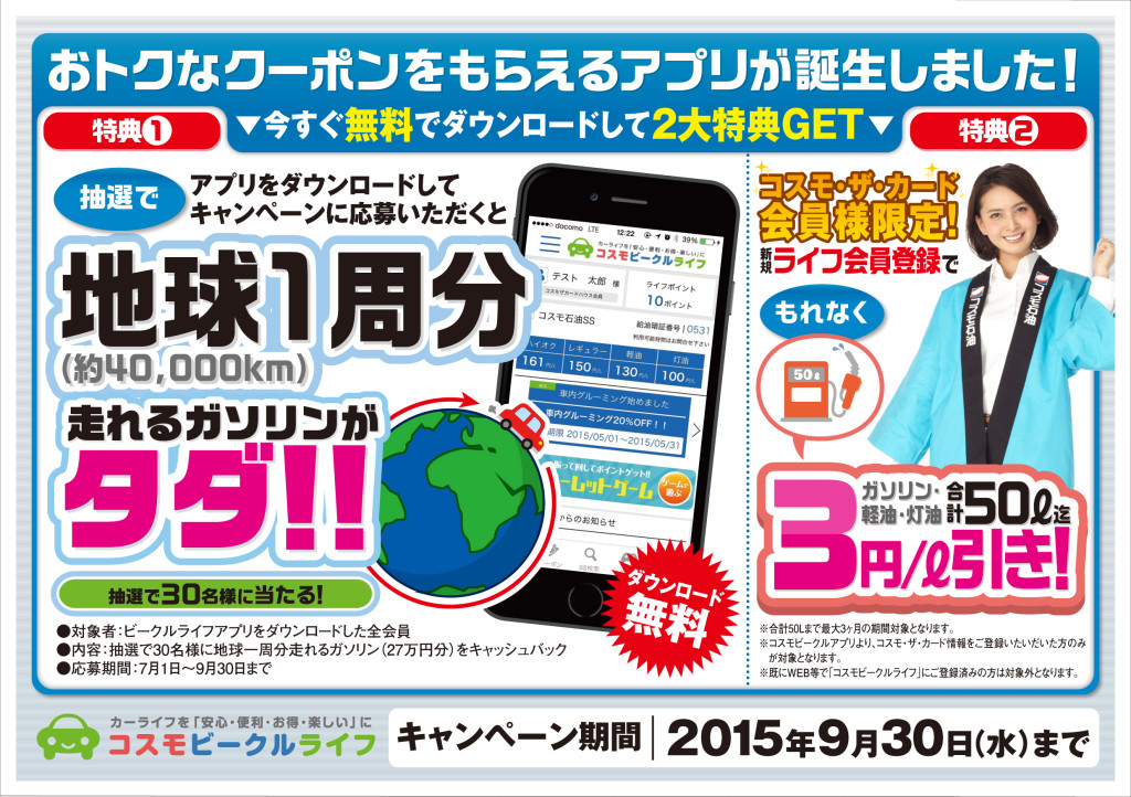 地球1周分走れるガソリン　 もらえたらどこへ行く？