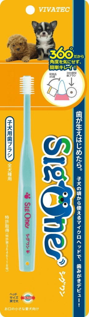 犬も長寿の時代、歯を大切に　子犬の頃からのお手入れ楽にする歯ブラシ