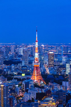 六本木ヒルズから見た東京タワー 六本木ヒルズから見た東京タワー
