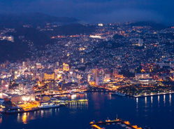 稲佐山から見た長崎市の夜景